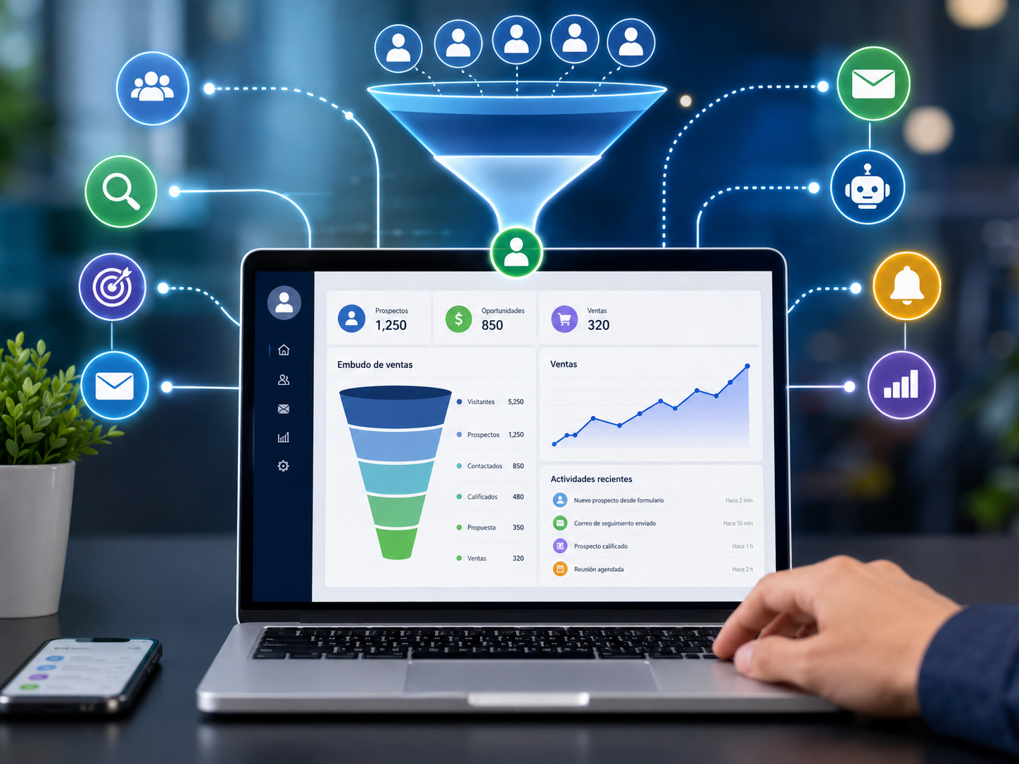 Automatiza y controla desde el prospecto hasta la venta: cómo escalar tu negocio con marketing digital