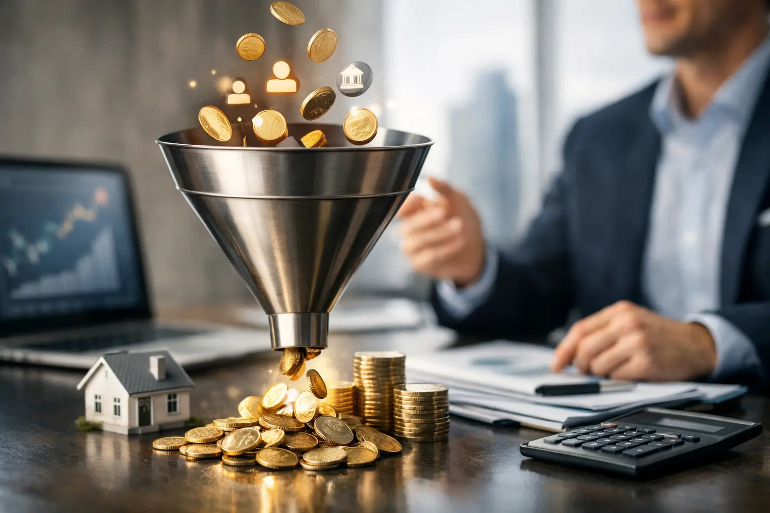Embudo de ventas para servicios financieros